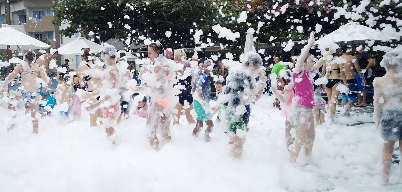 bali resort foam party